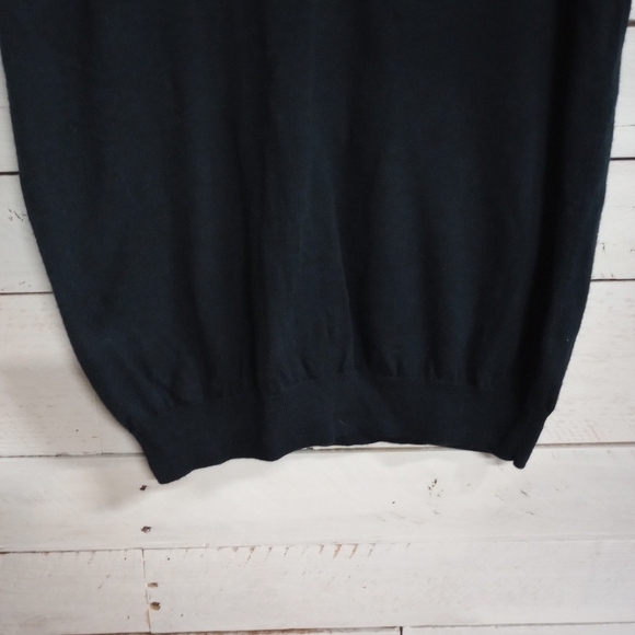 Joseph Abboud Men's Size Large Sweater Vest Blue, 100% Fine Merino Wool. - Picture 4 of 7